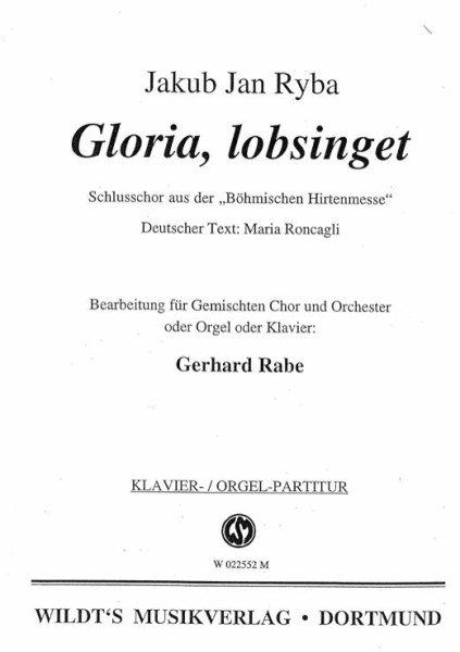 Rabe, Gerhard/ Ryba, Gloria, lobsinget Gch. Instrumentalstimme