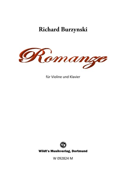 Burzynski, Romanze Klavier + Violine