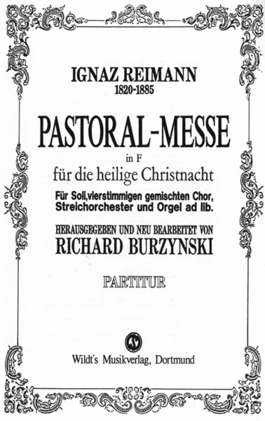 Burzynski/ Reimann, Pastoralmesse in F Gch. Orgelstimme