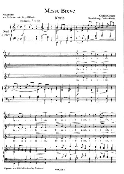 Rabe, Gerhard/ Gounod, Messe Breve Fch. Instrumentalstimme
