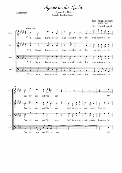 Grunwald/Rameau, Hymne an die Nacht Mch.