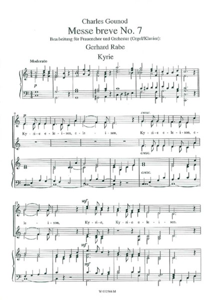 Rabe, Gerhard/ Gounod, Messe breve Nr. 7 Fch Instrumentalstimme